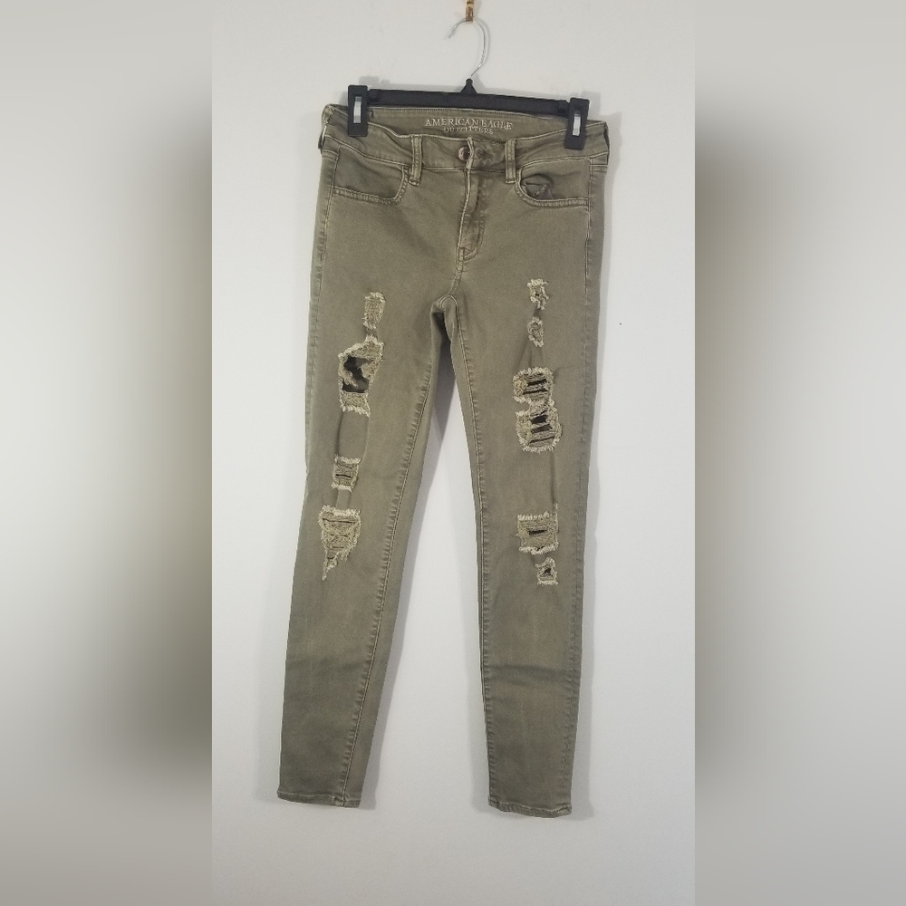 American Eagle Outfitters Super Stretch Jegging. AEO Twill Size 6R. 27.5" Inseam